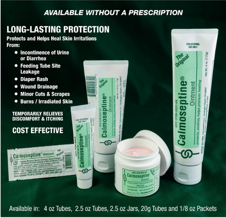 Calmoseptine Diaper Rash Ointment Heal Incontinence with Calamine Zinc oxide Menthol & Lanolin 113g