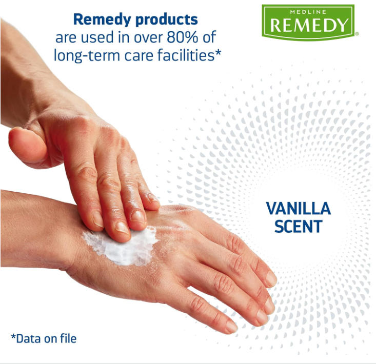 Medline Remedy Silicone Cream, Unscented (4 fl oz), Gentle Breathable Film for All Ages