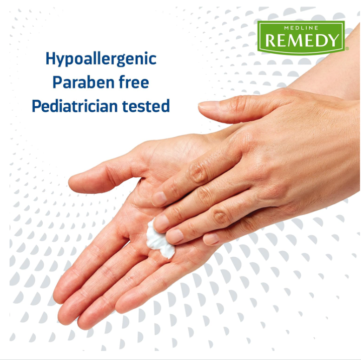 Medline Remedy Silicone Cream, Unscented (4 fl oz), Gentle Breathable Film for All Ages