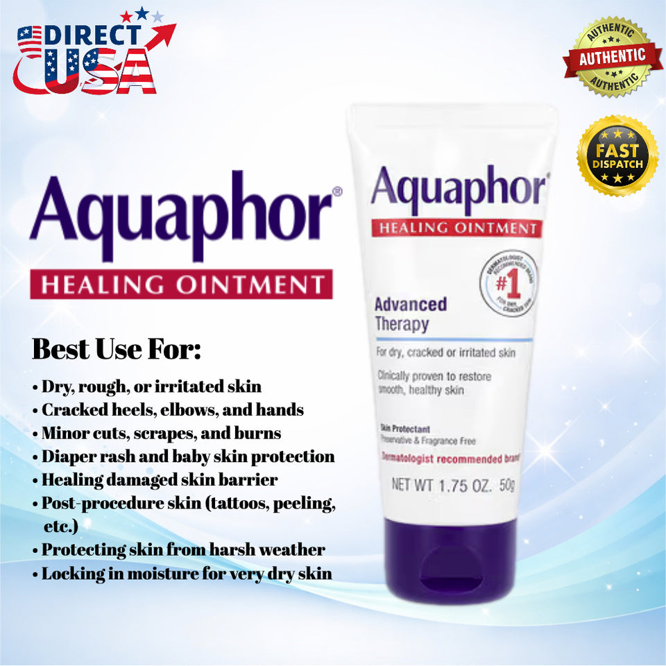 Aquaphor Advanced Therapy Healing Ointment 50g Value Size – Intensive Skin Repair