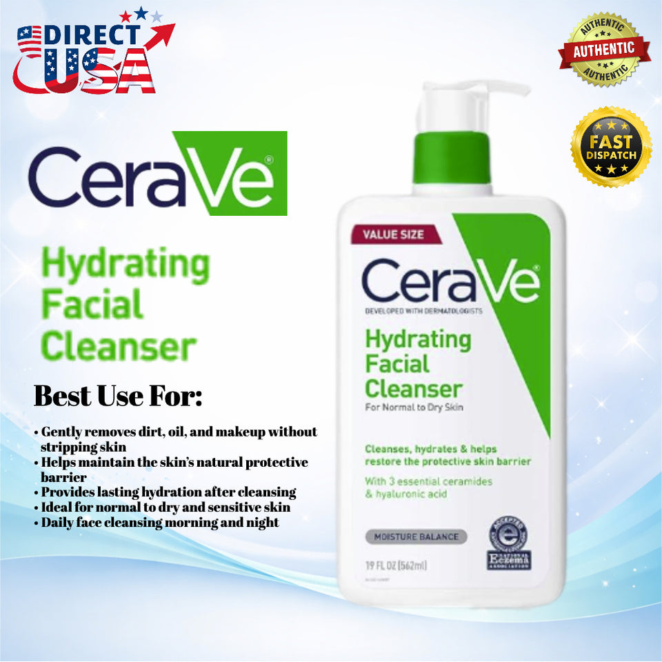 CeraVe Hydrating Facial Cleanser Value Size 19 oz (562 mL)