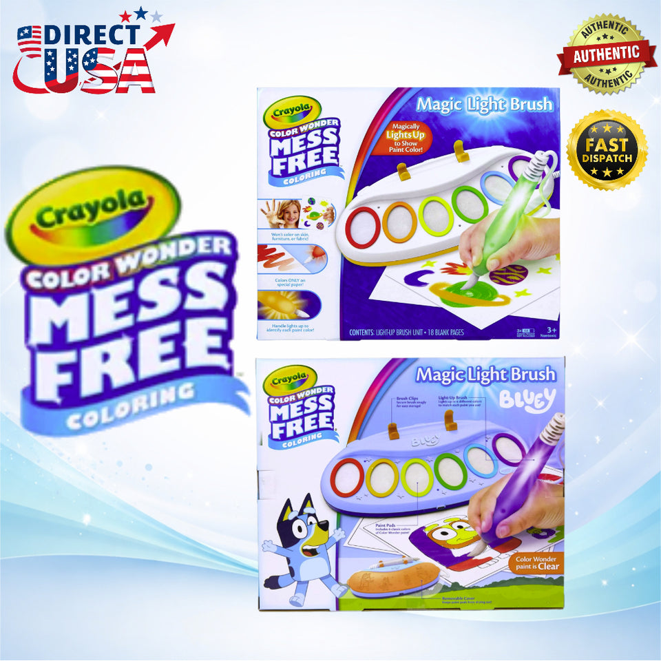 Crayola Color Wonder Magic Light Brush - Mess Free Painting Station for Kids