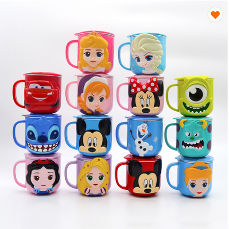 Disney Stainless Steel Water Cup with Lid 270ml